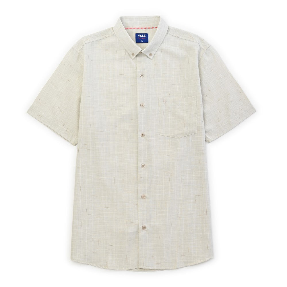 Camisa casual Yale Regular Fit Manga corta 7739 Beige