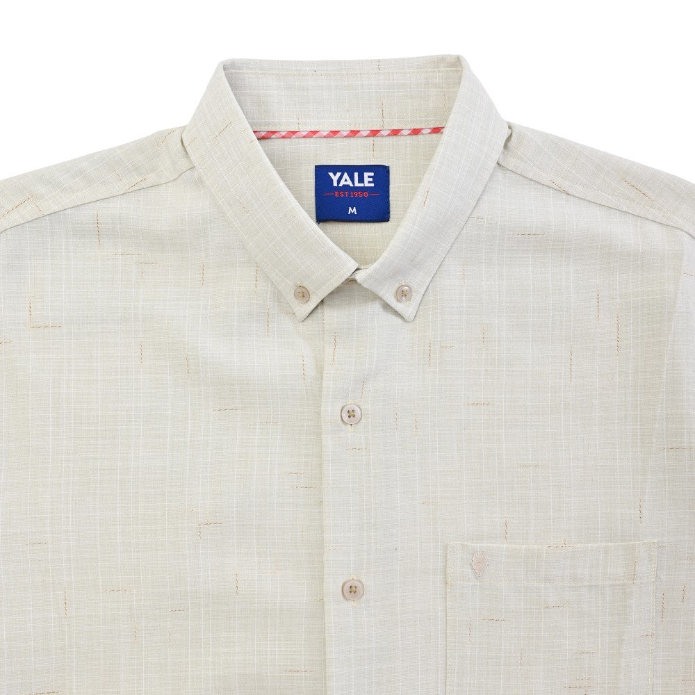 Camisa casual Yale Regular Fit Manga corta 7739 Beige