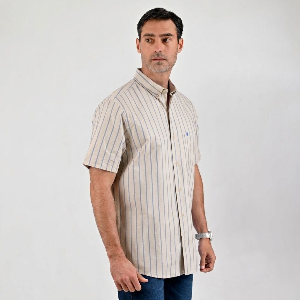 Camisa casual Yale Regular Fit Manga corta 7746 Arena