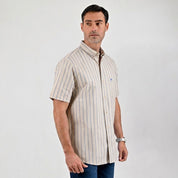 Camisa casual Yale Regular Fit Manga corta 7746 Arena