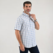 Camisa casual Yale Regular Fit Manga larga 7769 Azul