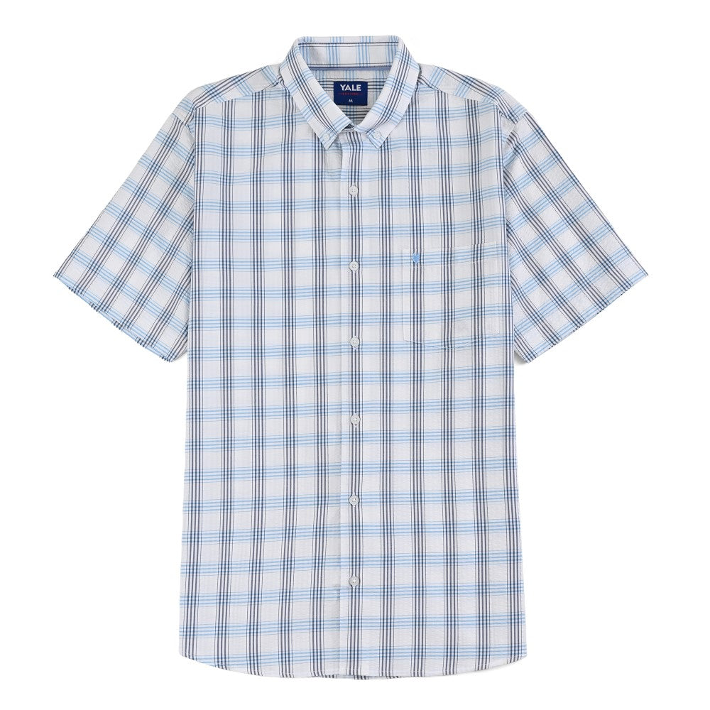 Camisa casual Yale Regular Fit Manga larga 7769 Azul