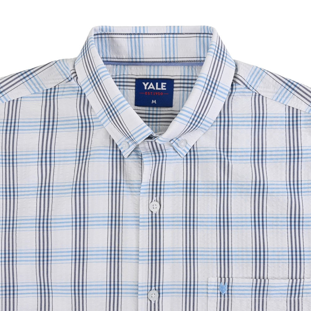 Camisa casual Yale Regular Fit Manga larga 7769 Azul