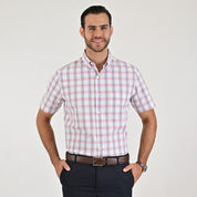 Camisa casual Yale Regular Fit Manga corta 7769 Coral