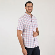 Camisa casual Yale Regular Fit Manga corta 7769 Coral