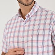 Camisa casual Yale Regular Fit Manga corta 7769 Coral