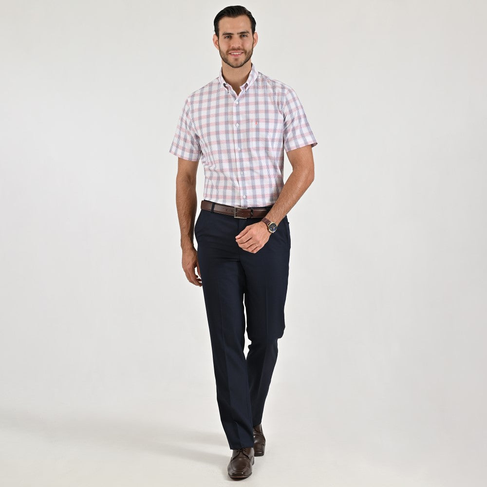Camisa casual Yale Regular Fit Manga corta 7769 Coral