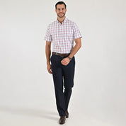 Camisa casual Yale Regular Fit Manga corta 7769 Coral