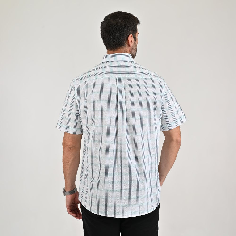 Camisa casual Yale Regular Fit Manga corta 7769 Verde