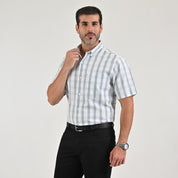 Camisa casual Yale Regular Fit Manga corta 7769 Verde