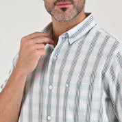 Camisa casual Yale Regular Fit Manga corta 7769 Verde