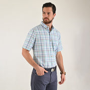 Camisa casual Yale Regular Fit Manga corta 7778 Verde