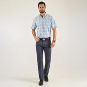 Camisa casual Yale Regular Fit Manga corta 7778 Verde
