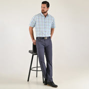 Camisa casual Yale Regular Fit Manga corta 7778 Verde
