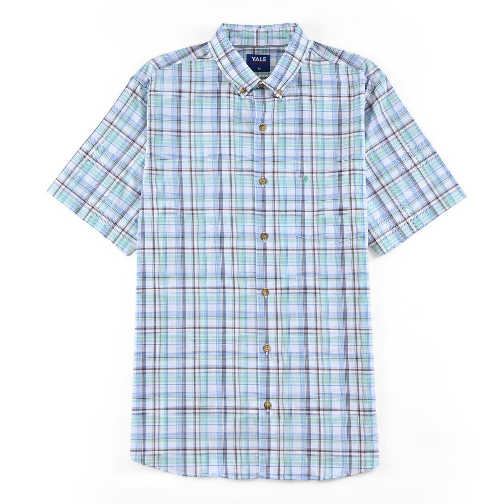 Camisa casual Yale Regular Fit Manga corta 7778 Verde