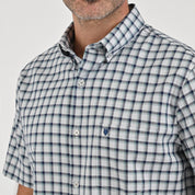 Camisa Yale Para Caballero Manga Corta Regular Fit 7913 Gris