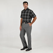Camisa Yale Para Caballero Manga Corta Regular Fit 8045 Negro