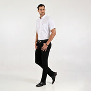 Camisa Yale Para Caballero Manga Corta Regular Fit 8075 Blanco