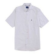 Camisa Yale Para Caballero Manga Corta Regular Fit 8075 Blanco