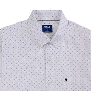Camisa Yale Para Caballero Manga Corta Regular Fit 8075 Blanco