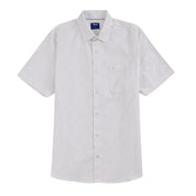 Camisa Yale Para Caballero Manga Corta Regular Fit 8077 Blanco