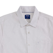 Camisa Yale Para Caballero Manga Corta Regular Fit 8077 Blanco