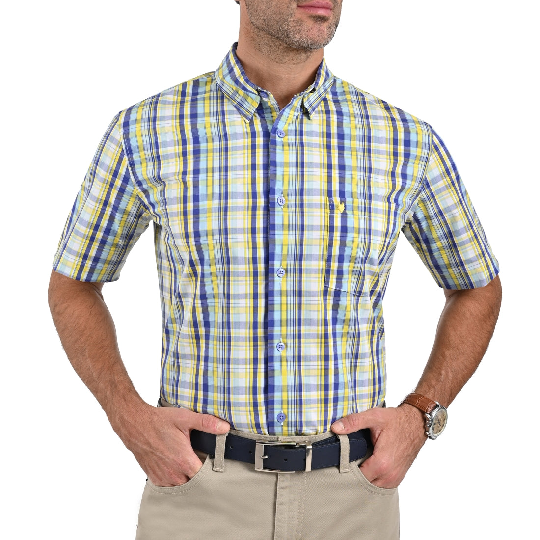 Camisa Yale Manga Corta Slim Fit  2262.