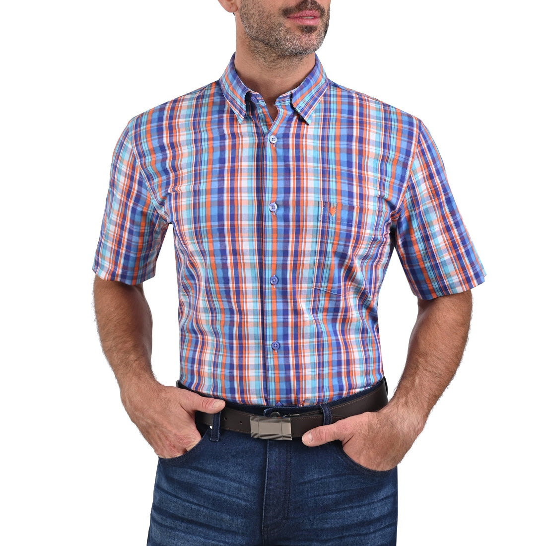 Camisa Yale Manga Corta Slim Fit  2262.
