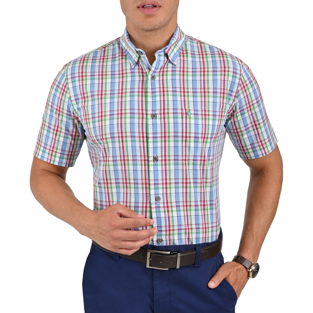 Camisa Yale Manga Corta Slim Fit  2267.