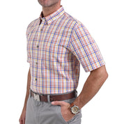 Camisa Yale Manga Corta Slim Fit 2267 Amarillo