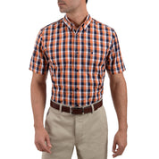 Camisa Yale Manga Corta Slim Fit 3596  Oxido