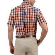 Camisa Yale Manga Corta Slim Fit 3596  Oxido