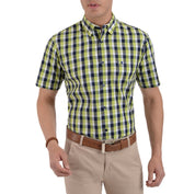 Camisa Yale Manga Corta Slim Fit 3596  Verde Manzana