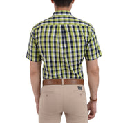 Camisa Yale Manga Corta Slim Fit 3596  Verde Manzana