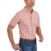 Camisa Yale Manga Corta Regular Fit 3830  Naranja