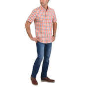 Camisa Yale Manga Corta Regular Fit 3830  Naranja