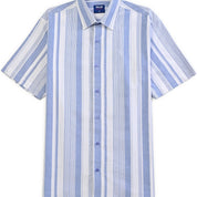 Camisa Yale Para Caballero Manga Corta Regular Fit 4653 Azul