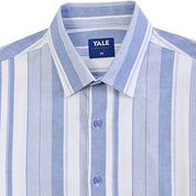 Camisa Yale Para Caballero Manga Corta Regular Fit 4653 Azul