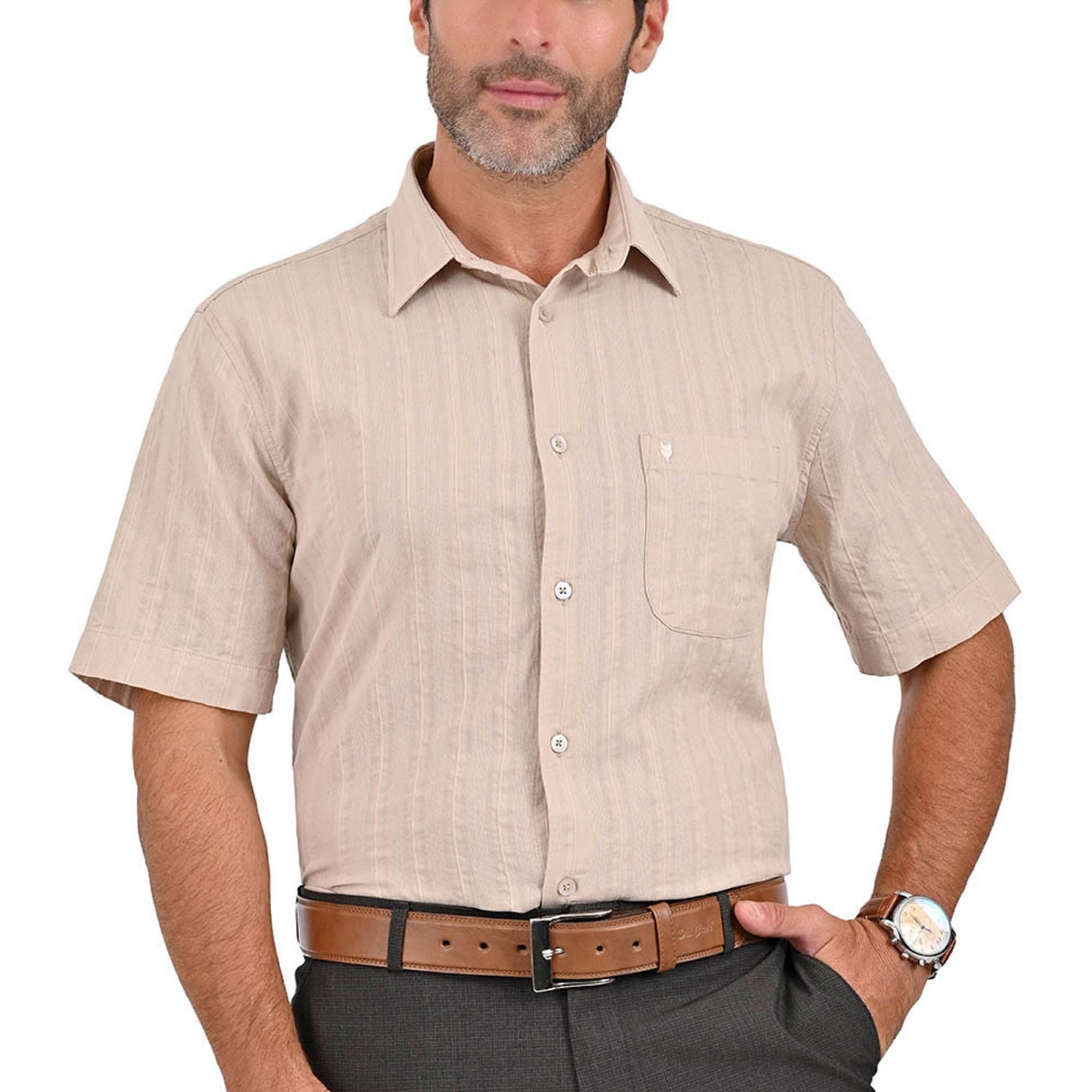 Camisa Yale Manga Corta Regular Fit 3827