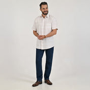 Camisa casual Yale Regular Fit Manga corta 7748 Beige