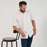 Camisa casual Yale Regular Fit Manga corta 7748 Beige