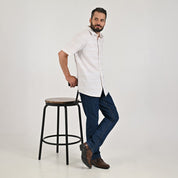 Camisa casual Yale Regular Fit Manga corta 7748 Beige