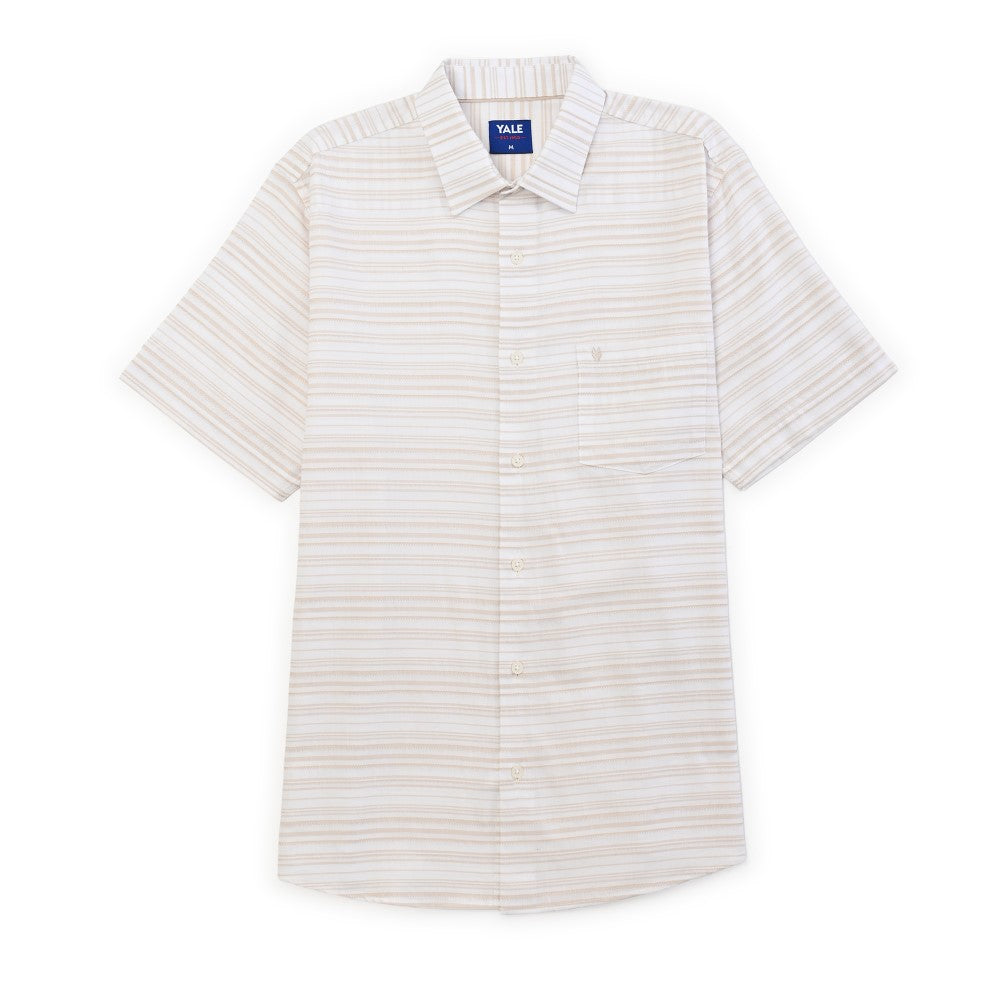 Camisa casual Yale Regular Fit Manga corta 7748 Beige