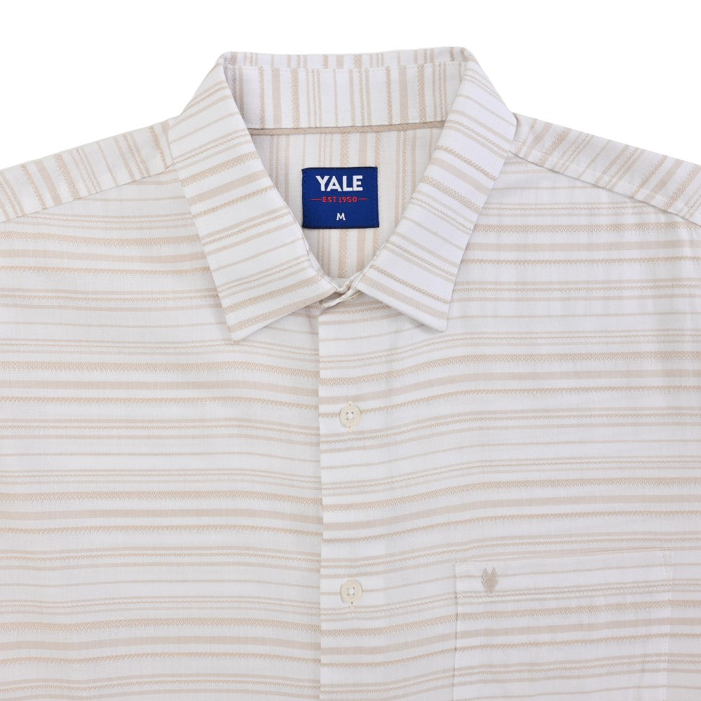 Camisa casual Yale Regular Fit Manga corta 7748 Beige