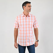 Camisa casual Yale Regular Fit Manga corta 7761 Coral