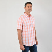 Camisa casual Yale Regular Fit Manga corta 7761 Coral