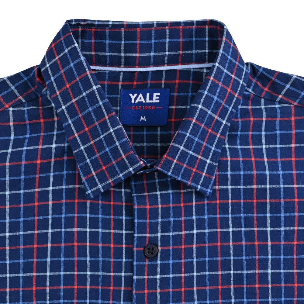 Camisa casual Yale Regular Fit Manga corta 7774 Azul marino