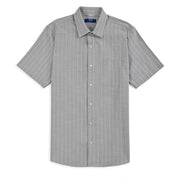 Camisa Yale Para Caballero Manga Corta Regular Fit 8205 Gris Medio