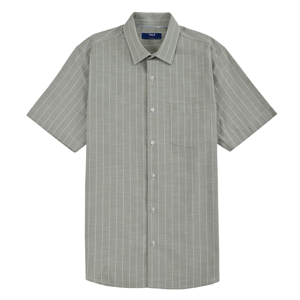 Camisa Yale Para Caballero Manga Corta Regular Fit 8205 Verde