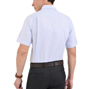 Camisa Yale Manga Corta Slim Fit 3687 Azul cielo